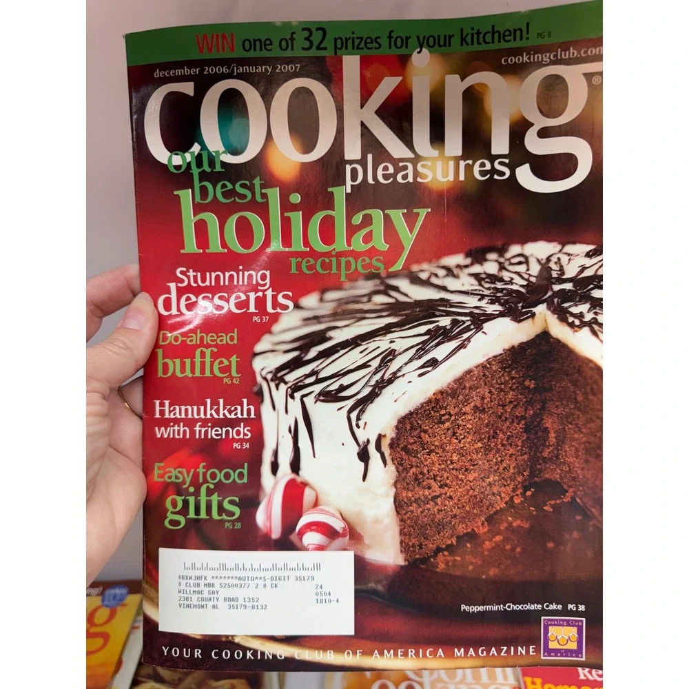 Vintage Cooking Magazine Lot 11 Cooking Pleasures Food & Wine Gourmet 2005-2008